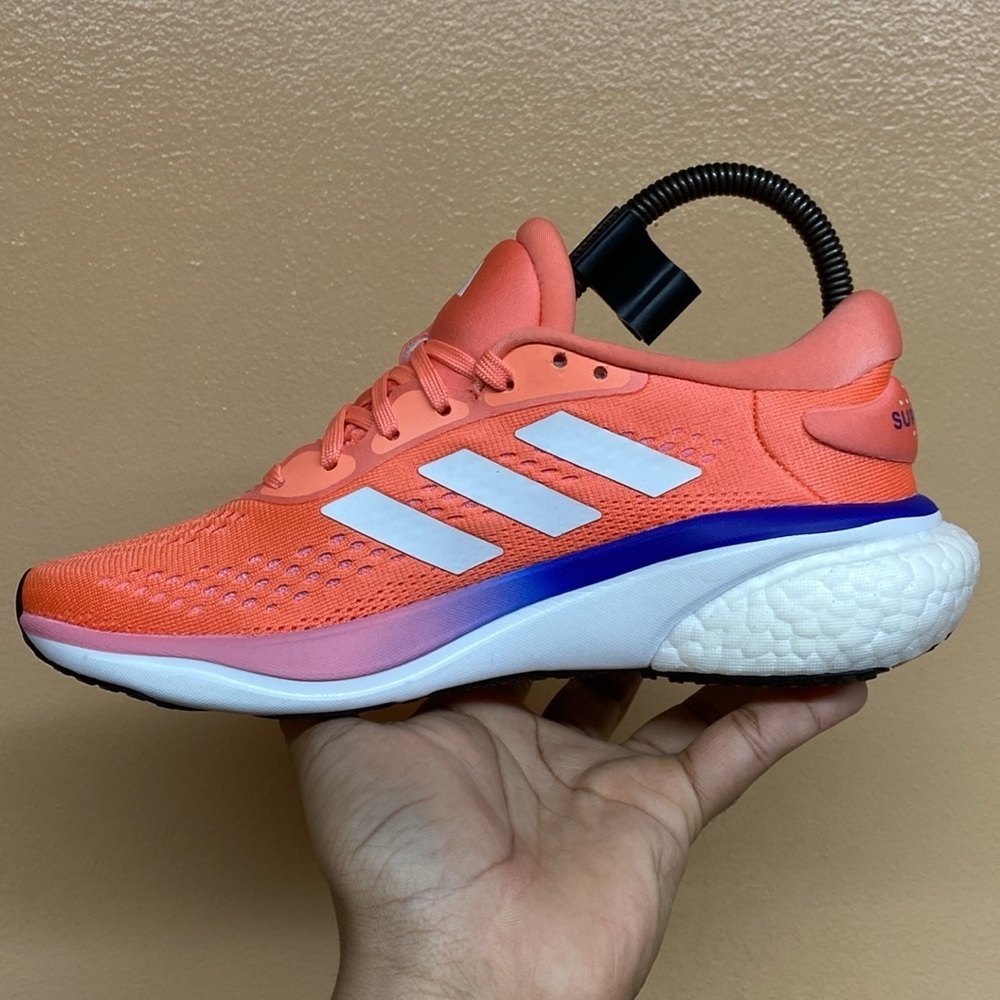 Adidas Supernova 2 Running Sneakers “Coral Fusion / Cloud White / Beam Pink” - Picture 5 of 17
